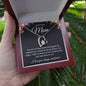 To Loving Mom | Black with Flower | Forever Love Necklace | Mom's Gift