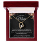 To Loving Mom | Black with Flower | Forever Love Necklace | Mom's Gift