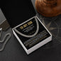 TO MY SON | BLACK & GOLD | CUBAN LINK CHAIN | SON GIFT