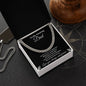 To My Dad | Black and White | Cuban Link Chain | Dad's Gift