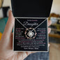 To My Beautiful Daughter | Flower | Love Knot Necklace | Daughter Gift