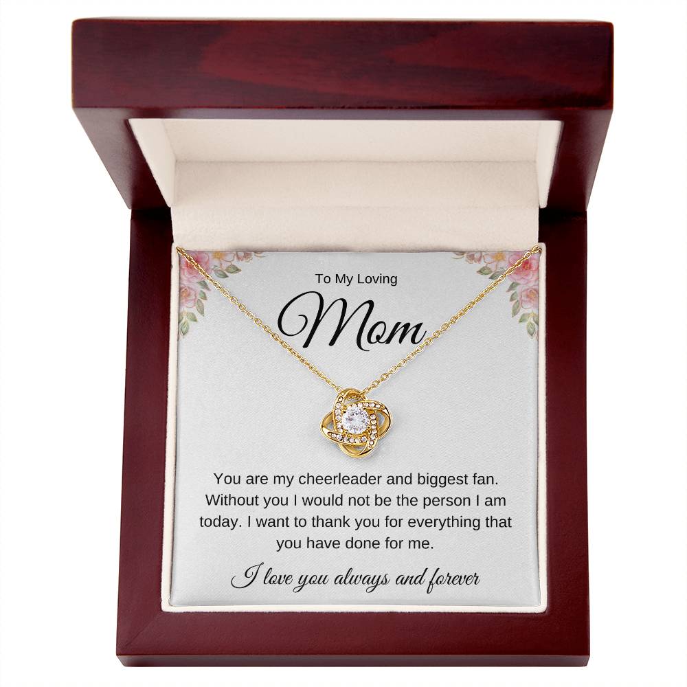 To Mom | Flowers | Love Knot Necklace | Gift for Mother