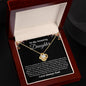 To My Amazing Daughter | Black and White | Love Knot Necklace | Gift for Daughter
