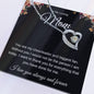 To Loving Mom | Black with Flower | Forever Love Necklace | Mom's Gift