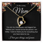 To Loving Mom | Black with Flower | Forever Love Necklace | Mom's Gift
