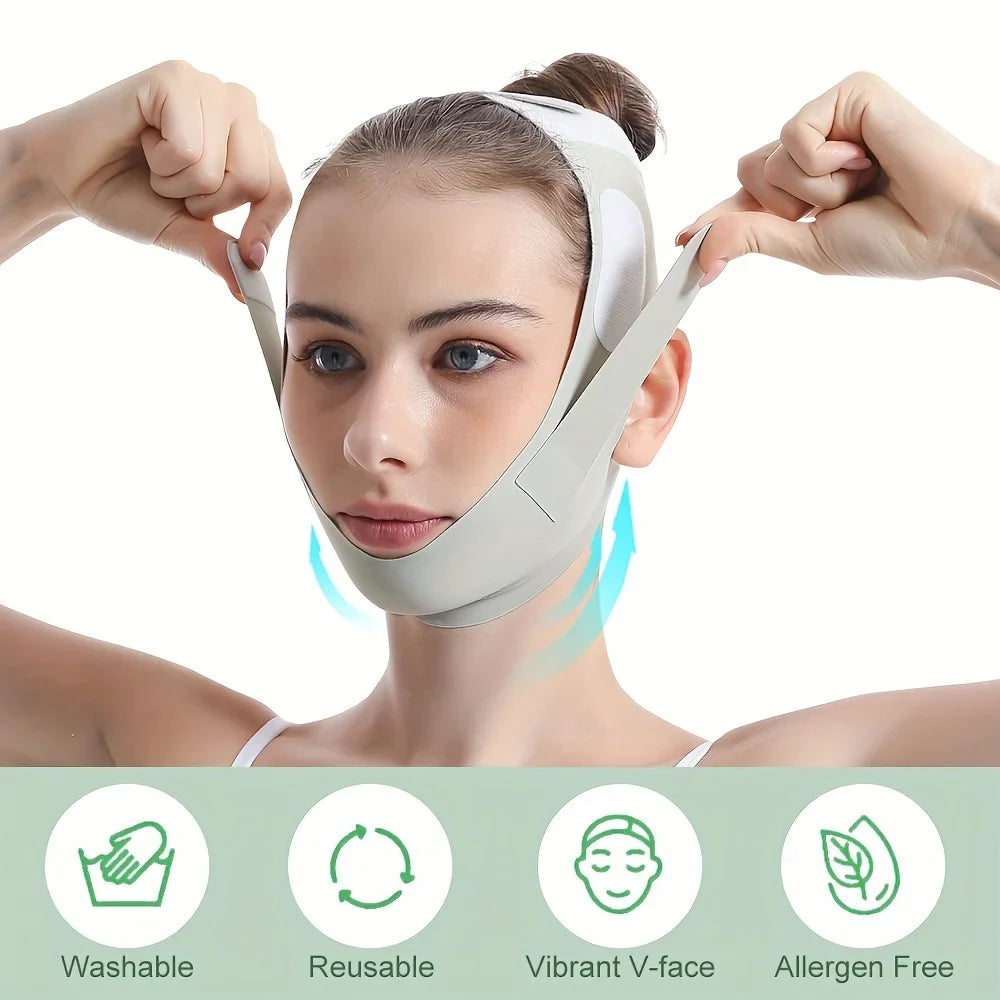 Reusable Face Slimming Bandage V Line Face Shaper Women Chin Cheek Lift Up