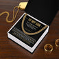 TO MY SON | BLACK & GOLD | CUBAN LINK CHAIN | SON GIFT