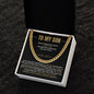 TO MY SON | BLACK & GOLD | CUBAN LINK CHAIN | SON GIFT