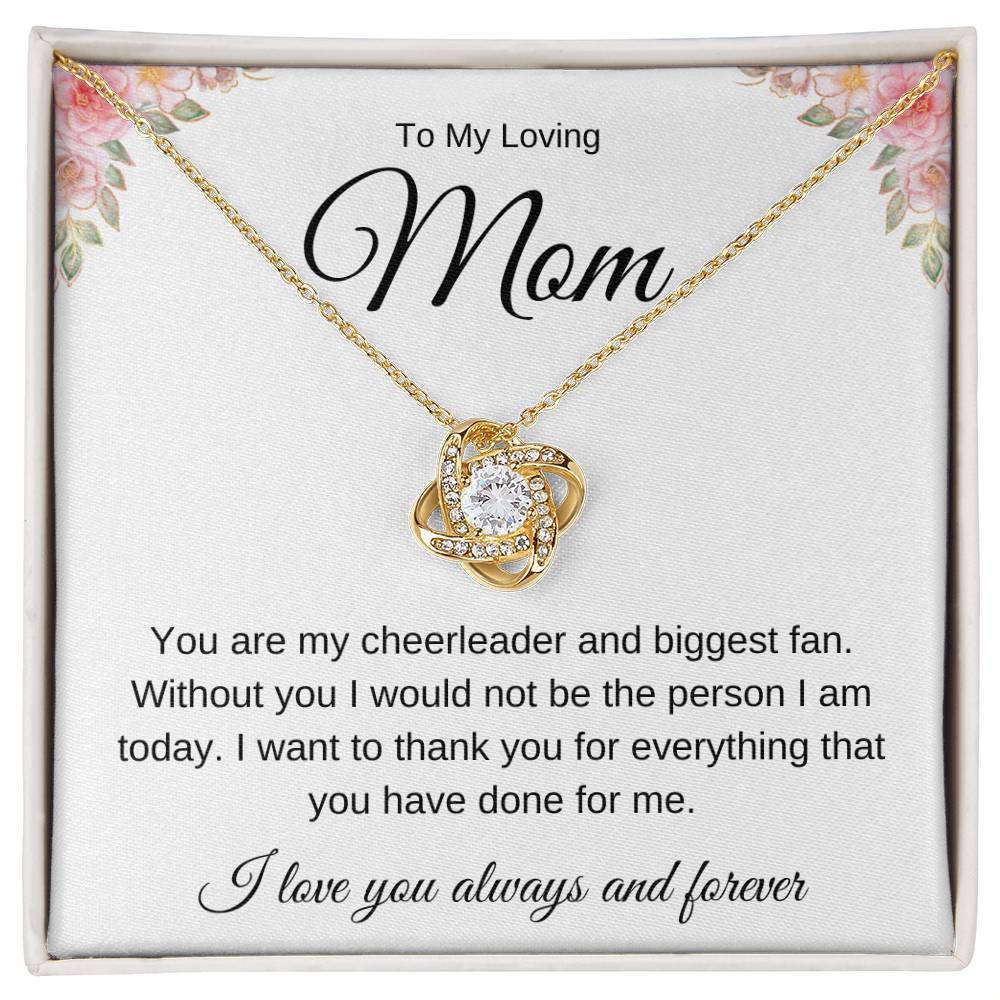 To Mom | Flowers | Love Knot Necklace | Gift for Mother