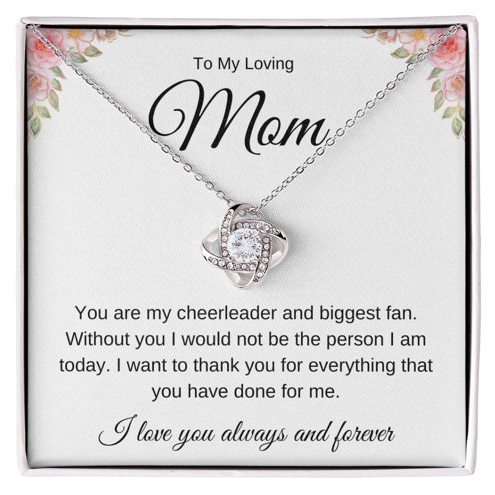 To Mom | Flowers | Love Knot Necklace | Gift for Mother