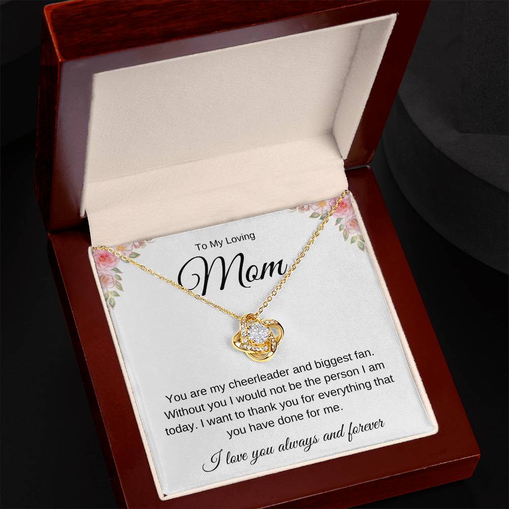 To Mom | Flowers | Love Knot Necklace | Gift for Mother